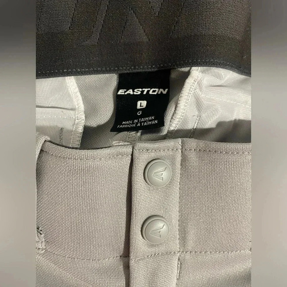 Easton Men’s Baseball Pants Straight leg Light Gray Size Large New with Tags - Picture 8 of 11